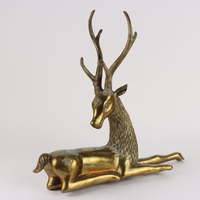 Vintage Sculpture Deer Sarreid Hollywood Regency Europe 1970s