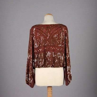 Vintage Embroidered Silk Shirt