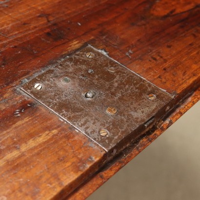 Antiker Barock Schreibtisch Italien \'700 Walnuss Holz Klappe