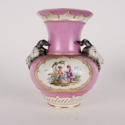 antiquités, vase, vases antiques, vase antique, vase italien antique, vase antique, vase néoclassique, vase du XIXe siècle, paire de vases en porcelaine de Berlin