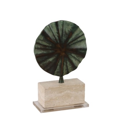Sculpture Design Claudio Capotondi Bronze Plexiglas Italie Années 60