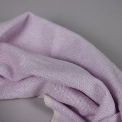 Second Hand Malo Scarf Cashmere Lilac Florence White Border Accessorie