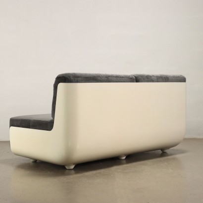 Vintage 2 Seater Italian Sofa 1960s-70s Padded Seats Foam