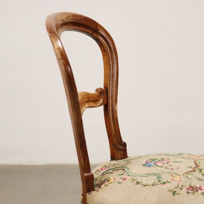 antigüedades, silla, sillas antiguas, silla antigua, silla italiana antigua, silla antigua, silla neoclásica, silla del siglo XIX, pareja de sillas Louis Philippe