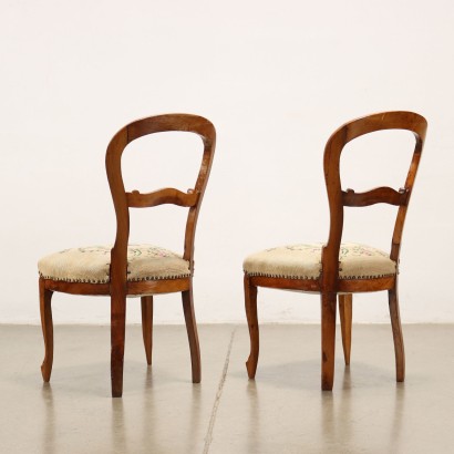 antigüedades, silla, sillas antiguas, silla antigua, silla italiana antigua, silla antigua, silla neoclásica, silla del siglo XIX, pareja de sillas Louis Philippe
