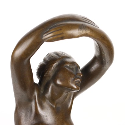 Sculpture Anciennne Nu Féminin Oreste Zampieri Italie \'900