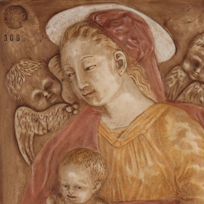 Madonna con Bambino Bassorilievo in Gess