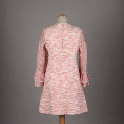 #vintage #vintageclothing #vintageclothes #vintagemilano #vintagefashion, Weißes und rosafarbenes Vintage-Kleid