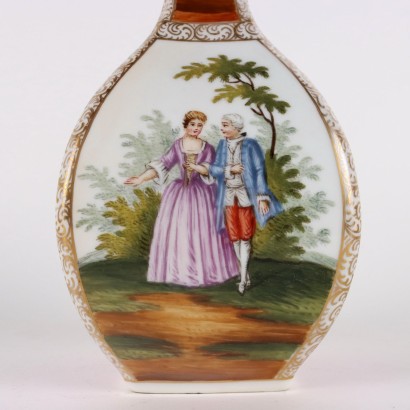 Coppia di Vasi in Porcellana di Dresda
