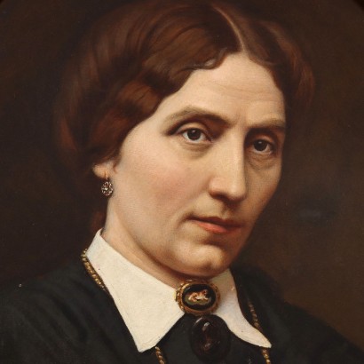 art, Italian art, 19th century Italian painting, Female Portrait