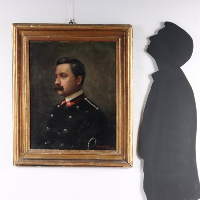 Painting by Mario Spinetti,Portrait of an officer,Mario Spinetti,Mario Spinetti,Mario Spinetti,Mario Spinetti