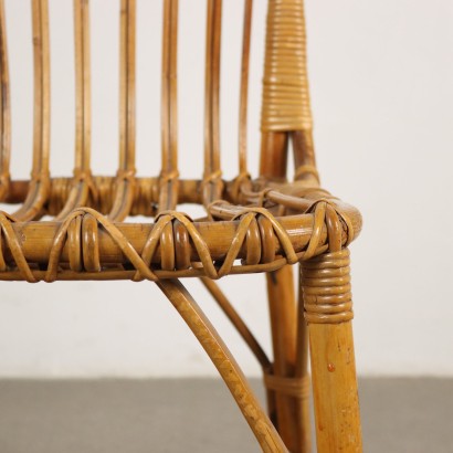 Chaise en bambou des années 60