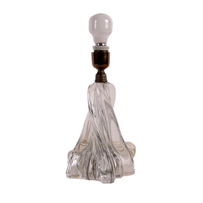 Lampe de Table Vintage France '900 Cristal de Baccarat Torchon
