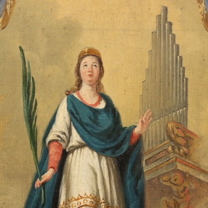 Peinture de Sainte Cécile