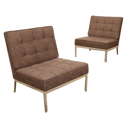 Deux fauteuils Florence Knoll '65 Slipper'