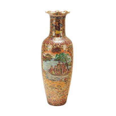 Vase Monumental En Porcelaine De Type Satsuma
