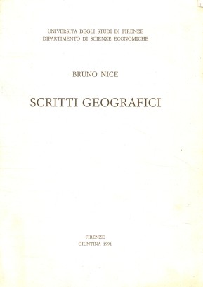 Scritti geografici (1939-1991)
