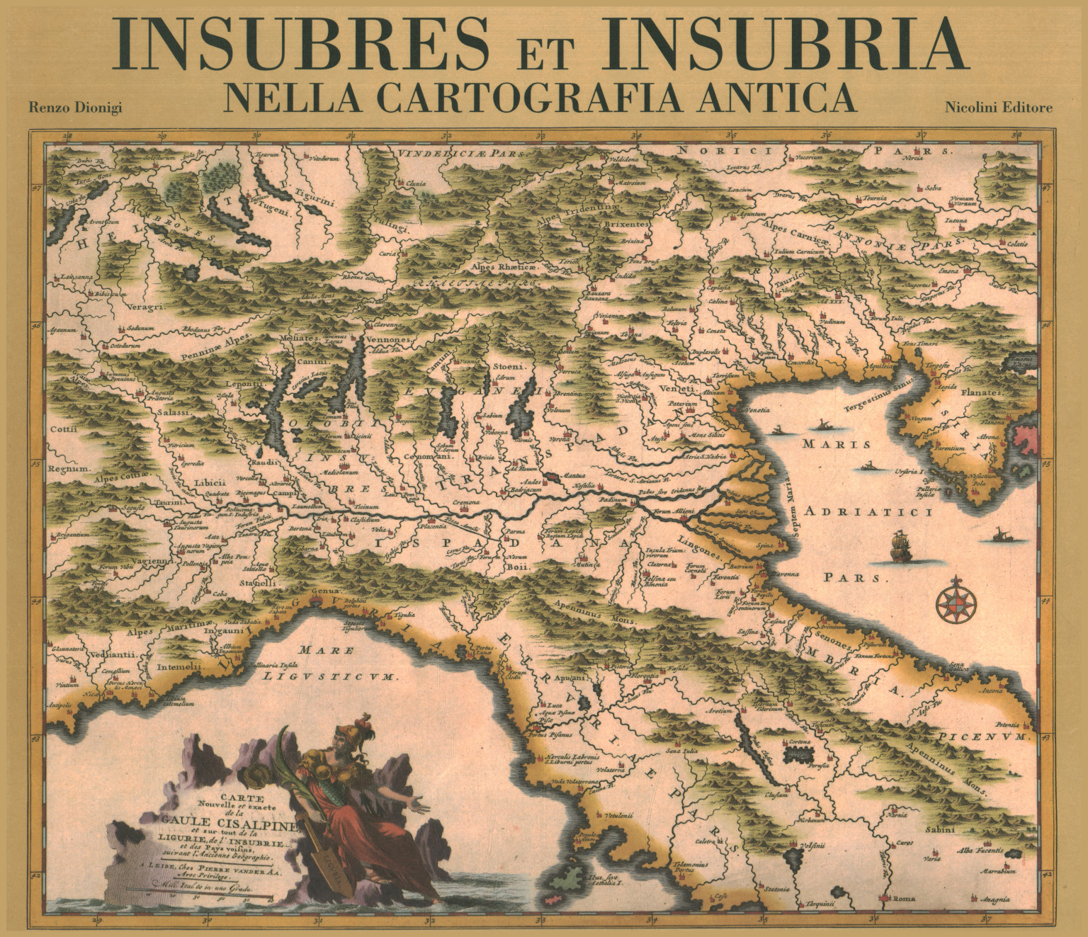 Insubres et Insubria in cartography a