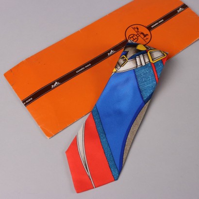 Corbata vintage de color Hermes ,Corbata vintage de color Hermès