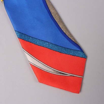Farbige Vintage-Krawatte von Hermès, Farbige Vintage-Krawatte von Hermès