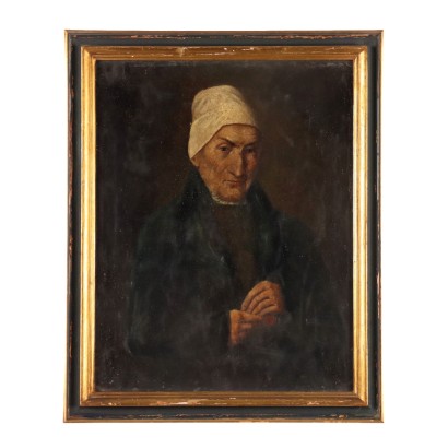 Bemalt mit dem Porträt eines Kanonikers
