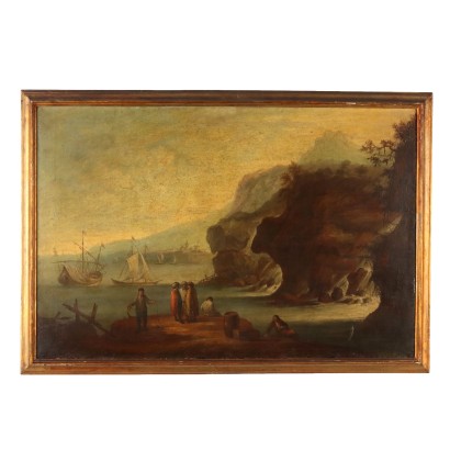 Seascape with Figures