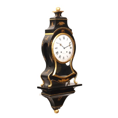 Neuchâteloise-Uhr Holz Schweiz XIX Jhd Antike Objekte