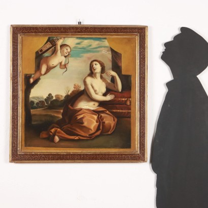 Peint avec Vénus et Cupidon