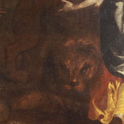 Dipinto con Daniele nella fossa dei Le,Daniele nella fossa dei leoni