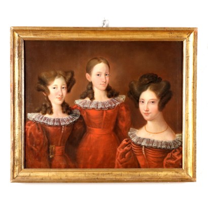 Gemälde Porträt der drei Schwestern