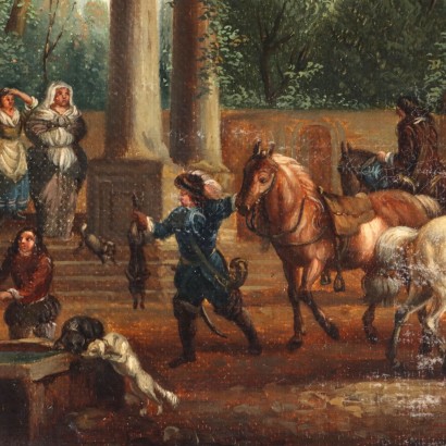 Painted with Genre Scene, The Return from the Hunt
