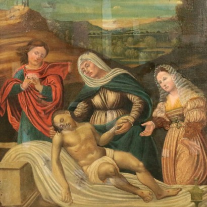 Kunst, italienische Kunst, antike italienische Malerei, Beweinung des toten Christus