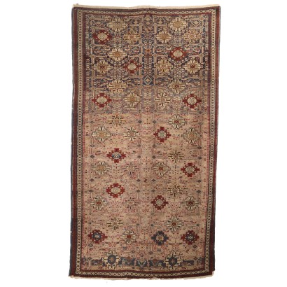 Ancient Asian Carpet Wool Thin Knot Handmade