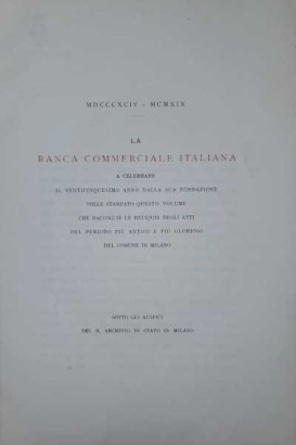 The documents of the Municipality of Milan up to