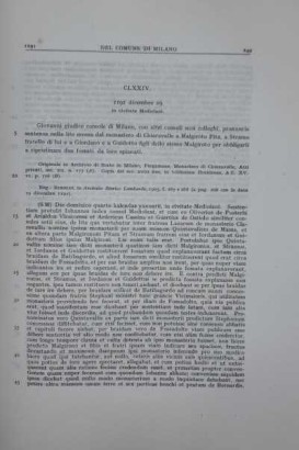 The documents of the Municipality of Milan up to