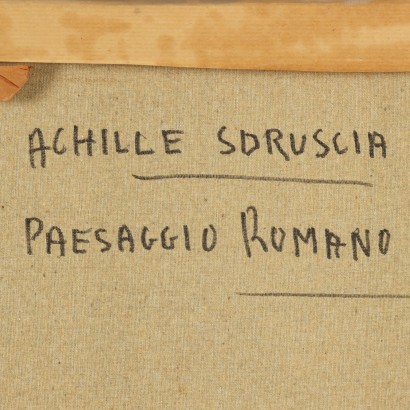 Painting by Achille Sdruscia, Roman landscape, Achille Sdruscia, Achille Sdruscia, Achille Sdruscia, Achille Sdruscia
