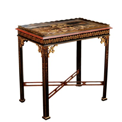 Table Basse Style Chinoiserie Angleterre Moitié du XIXe Siècle