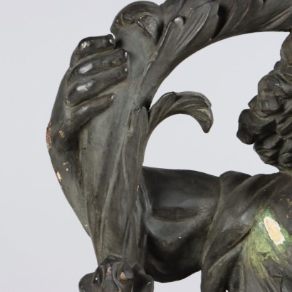 Baroque Angel Vase Holder Sculpture