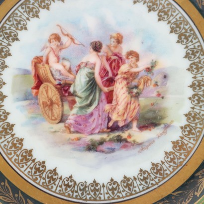 Group of Vi porcelain saucers