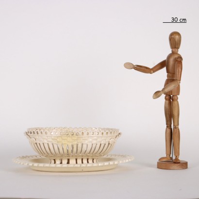 Plate with Earthenware Basket