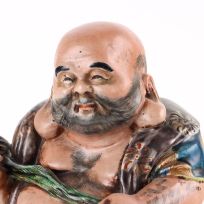 Figurine en porcelaine Hotei Kutani
