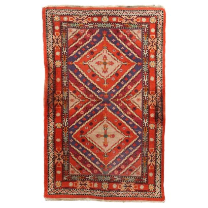 Antiker Melas Teppich Türkei Wolle Großer Knoten Handgefertigt