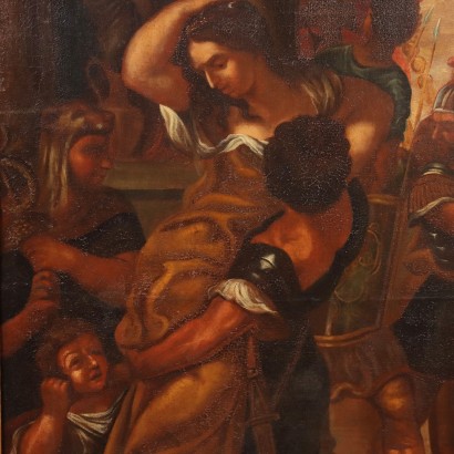 Painting with The Rape of the Sabine Women