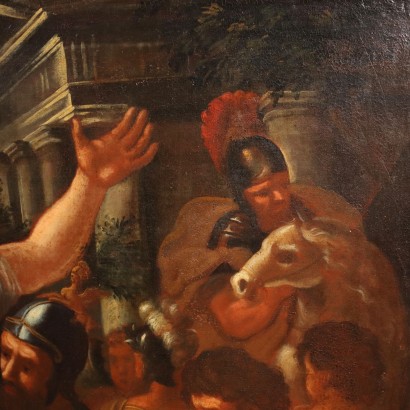Painting with The Rape of the Sabine Women