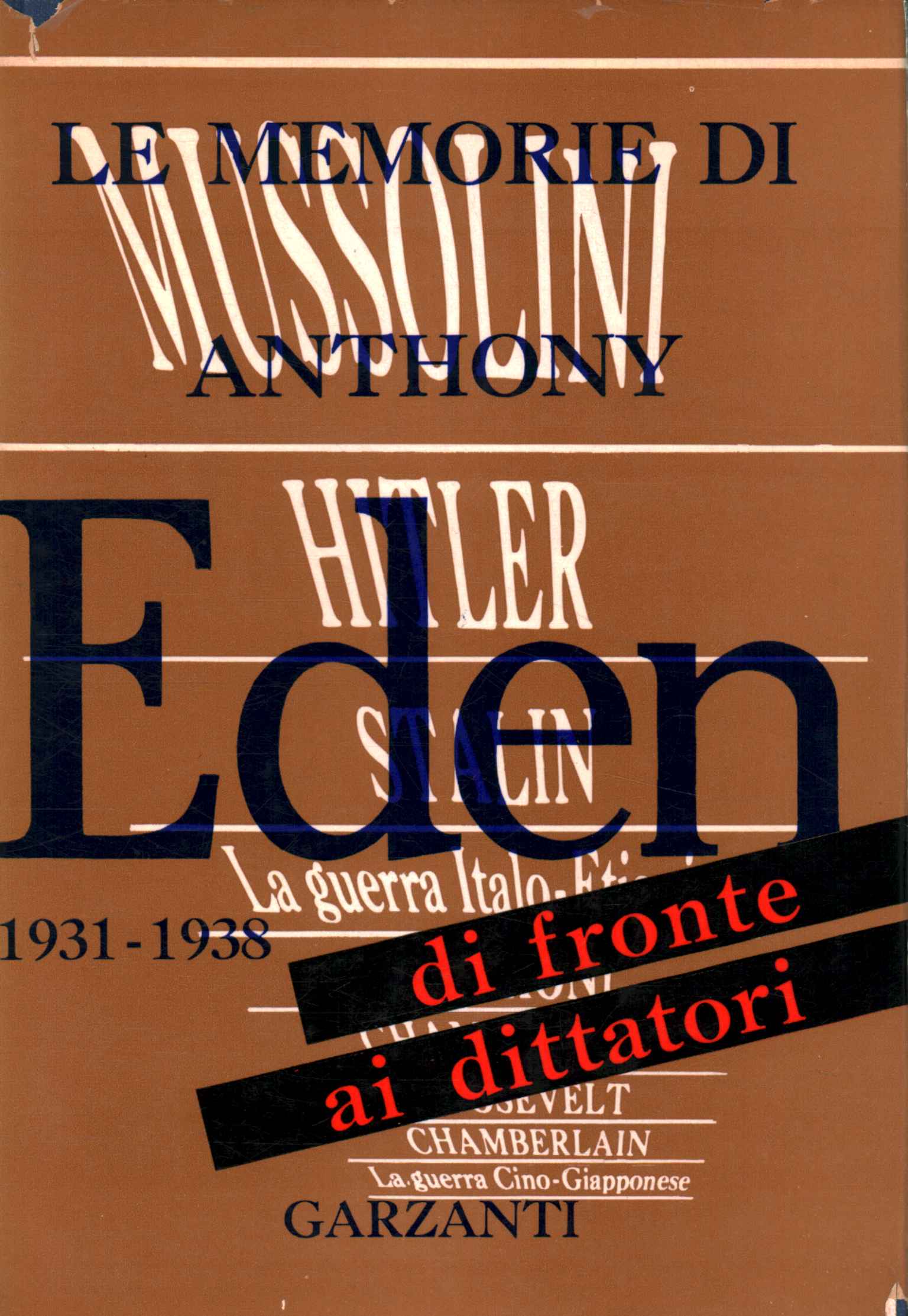 Mémoires de Sir Anthony 1931-1938