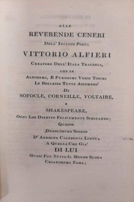 Fifteen tragedies by Vittorio Alfieri from