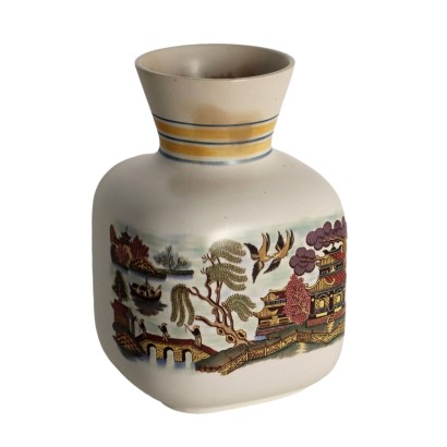 Vintage Vase Richard Ginori San Cristoforo 1950s Ceramic