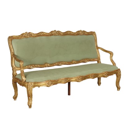 Canapé en Style Baroque Italie Fin du XIXe Siècle