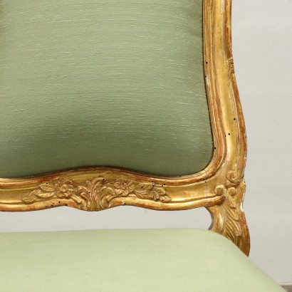 Group of Four Chairs in Baroque Style