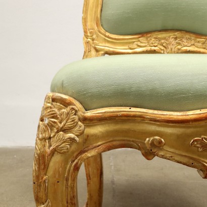 Group of Four Chairs in Baroque Style